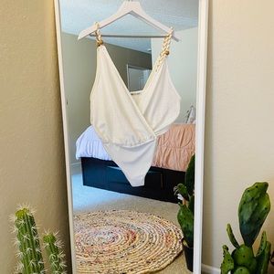 Wrap front - twist straps body suit